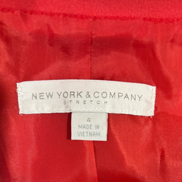 New York & Company Accent Pink Tailored Blazer Skirt Suit - Picture 10 of 16